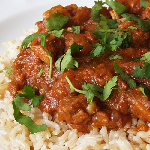 Lamb Curry on a Bed of Rice
